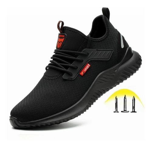 Imagen 2 de 10 de Tenis Zapato De Seguridad Industrial Con Casquillo