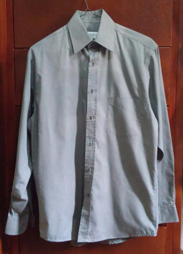 Camisa De Caballero Gris Oscuro Marca Le Corbusier Talla S/m