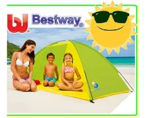 Comprar Carpa Playera Iglu Protección Solar + Bolso Y Estacas Color Verde\u002FAmarillo
