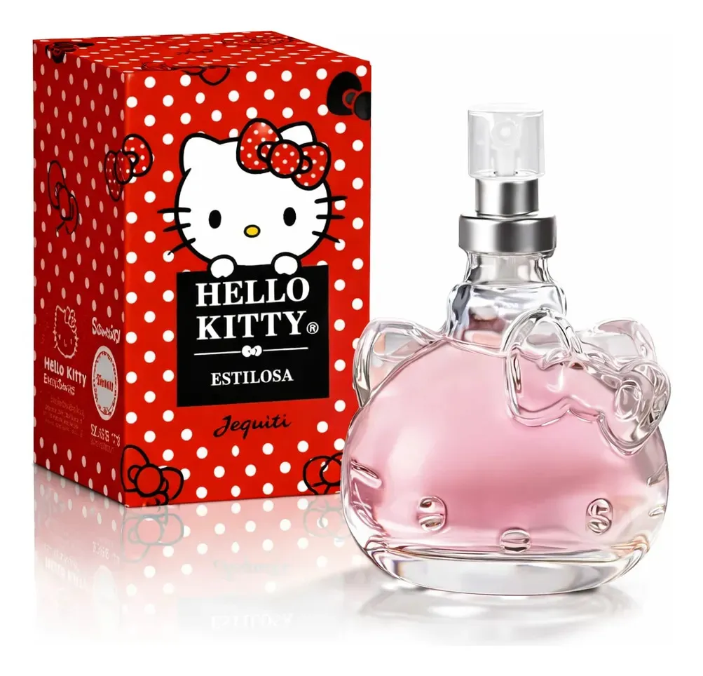 Perfume Desodorante Colônia Feminina Hello Kitty Estilosa 25ml Jequiti