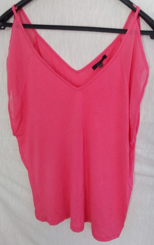 Remera Musculosa Zara Original Rosa ++