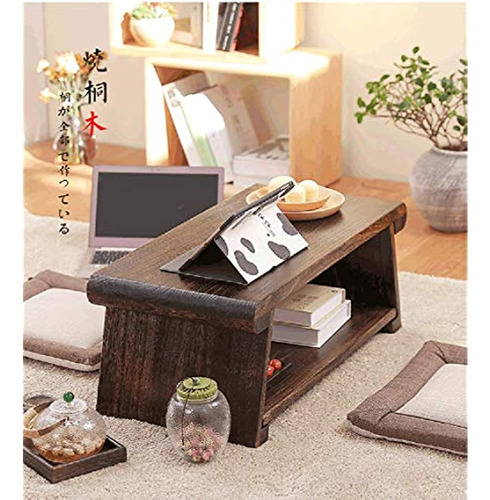 Chabudai Mesa De Té Antigua Japonesa Patas Plegables Mesa De
