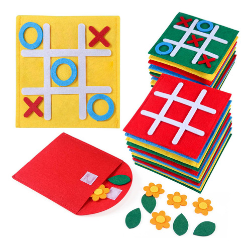 Paquete De Juegos De Mesa Tic Tac Toe Para Niños 4 A 8 Años Color