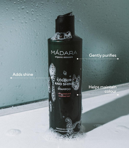Mádara Cuidado De La Piel Orgánico | Champú Color Y Brillo,