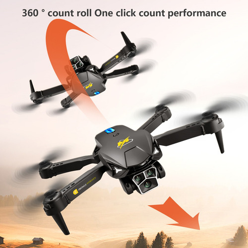 X Drone Com Três Câmeras, Câmera Aérea Hd, Obstáculo Dobráve
