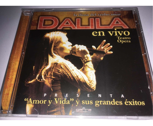 Dalila En Vivo Teatro Ópera Grandes Éxitos Cd Nuevo Cerrado