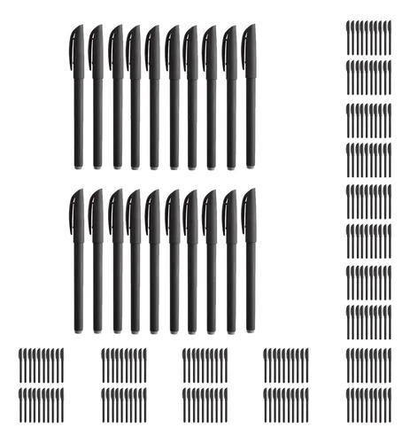 comprar Pack 200 Lapices Gel Boligrafos 0.5mm Lapicero Pluma Tinta