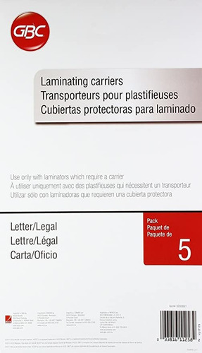Swingline Gbc De Laminación Carriers, Carta / Tamaño Legal,