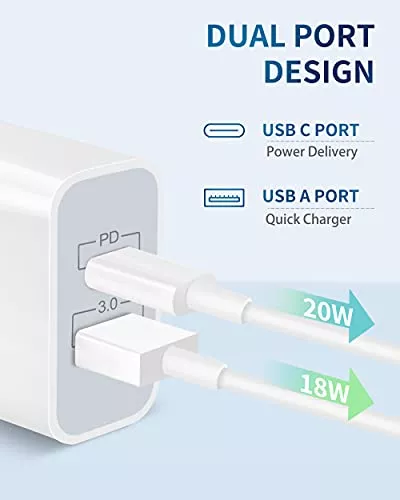  Pixel 8 Pro 7a 6a Bloque de cargador rápido, 20 W de doble  puerto USB C adaptador de corriente para Google Pixel 8 7 Pro 6 5 4 4a 4XL 3