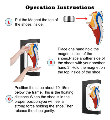 Soporte Para Zapatillas Levitantes Yegvea Con Control Remoto