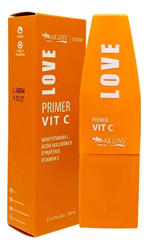 Primer Da Max Love Vit C Com Vitamina Prepara Maquiagem
