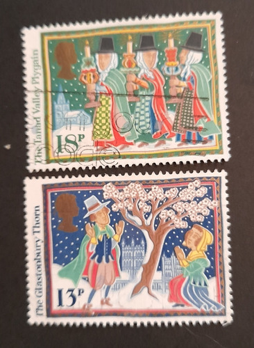 Sello Postal Gran Bretaña - Navidad 1977