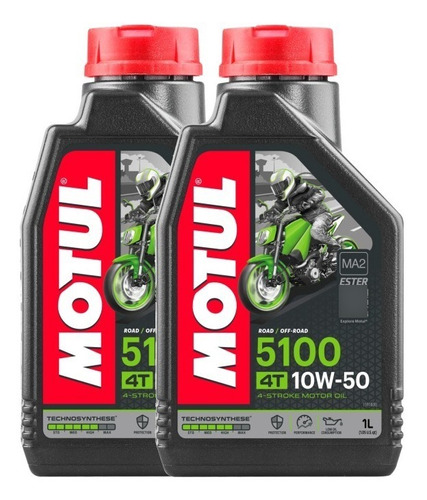 Aceite Moto 4t 5100 10w50 Semi Sintetico Motul 2l