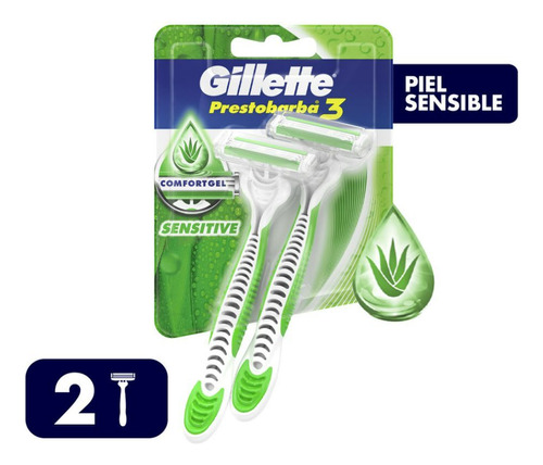 Gillette Prestobarba 3 Desechable  Sensitive X2