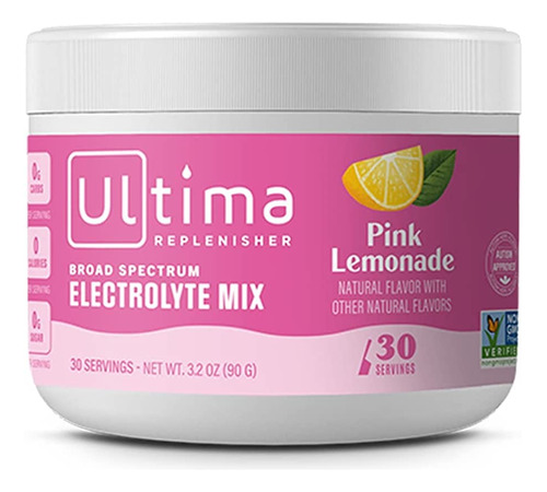 Ultima Replenisher Electrolito Rehidratante Polvo Pink Lemon