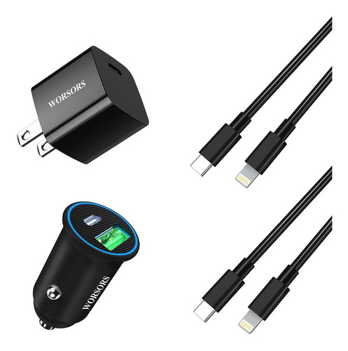 Kit Cargador Rapido Usb Adaptador Pared Pd 20 Super Mini