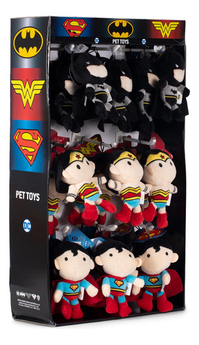 Dc Comics Juguetes Para Perros De Batman, Superman Y Wonder