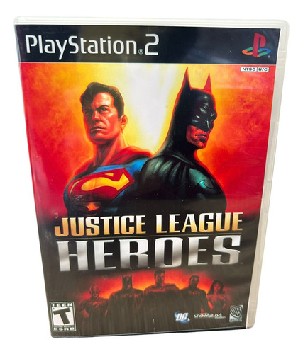 Justice League Heroes Play 2 Capa E Pôster Ps2