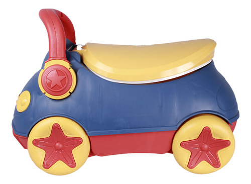 Entrenador De Baño Bebe Niños Portátil Color Azul Carro