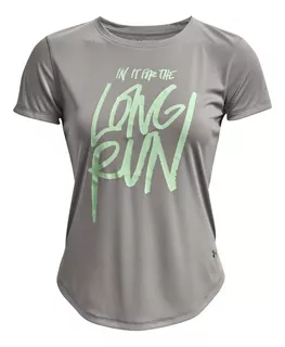 Camiseta Under Armour Long Run Graphic Feminina
