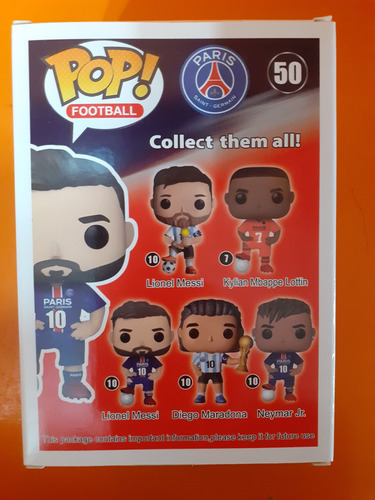 Lionel Messi Psg Compatible Funko Pop Nuevo Dom Play (Usado)