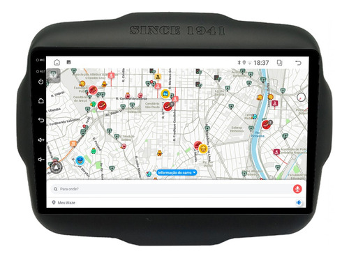 Multimidia Renegade 22/25 9p Android 14 Carplay 4gb 64gb