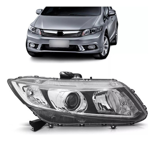 Optica Para  Honda Civic 2012 2013 2014 2015 2016  Electrica