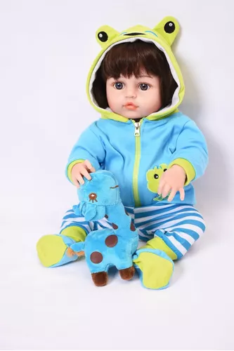 Boneca Bebe Sweetie Reborn(R) Urso Panda Silicone Doll- 48cm