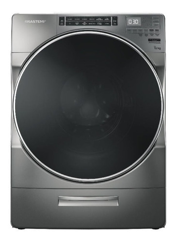 Máquina de lavar automática Brastemp BNF15AS prata 15kg 127 V