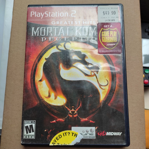 Mortal Kombat Deception Playstation 2 Ps2