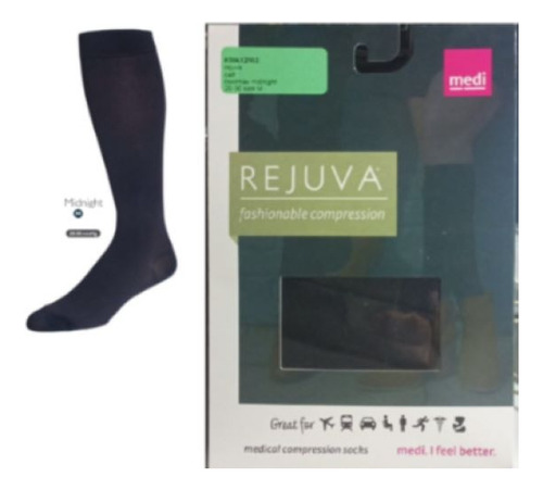  20-30 Rodilla Compresion Y Moda Rejuva Medi  Freedom Blue 