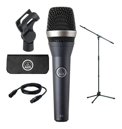 Microfono Dinamico Akg D5 Stage Pack + Soporte + Cable