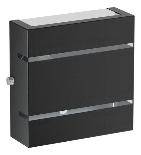 8x Arandelas 2 Fachos 2 Frisos Garagem Interno Externo Mf103 Cor Marrom