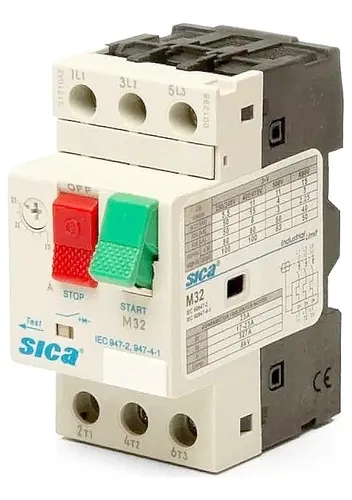 Guardamotor Protector M32 Trifasico Reg 6 A 10 Amp Sica