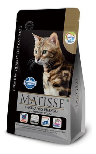 Imagen 2 de 5 de Ración Matisse Gato Castrado Pollo Y Arroz + Obsequio