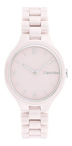 Reloj Para Mujer Calvin Klein Linked Ceramic 25200077 Rosa