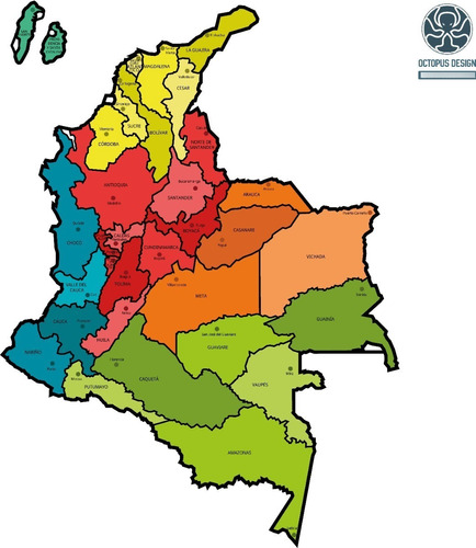 Mapa De Colombia Viajero-educativo - Rompecabezas En Mdf
