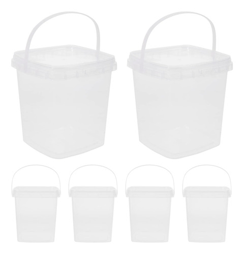 Baluue 6 Piezas Cubo De Helado Reutilizable De Grado Aliment
