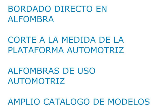 Imagen 6 de 9 de Tapetes Alfombra Automotriz Bordada Compatible - Vocho Sedan