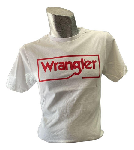 Playera Wrangler Para Caballero Manga Corta Blanca 392 