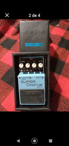 Pedal De Efecto Boss Super Chorus Ch-1 Azul Azul Acero (Usado)