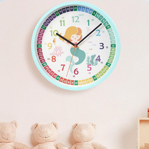 Reloj De Enseñanza De 10 Pulgadas Para Aprender A Contar La