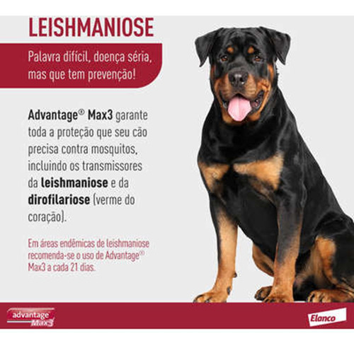 Advantage Max 3 Cães 10 A 25kg - 1 Pipeta Envio Imediato