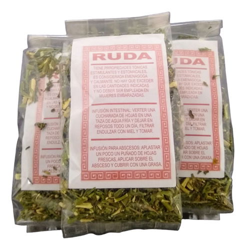 Te De Ruda Orgánica 70g (5 Piezas)