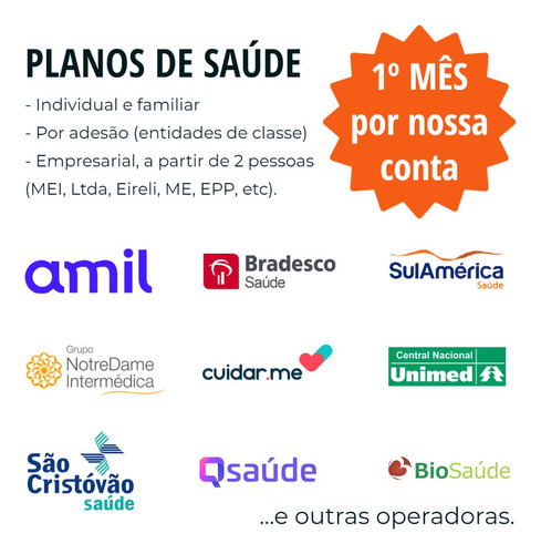 Imagem 1 de 10 de Planos De Saúde Com Desconto: 1ª Mensalidade Grátis