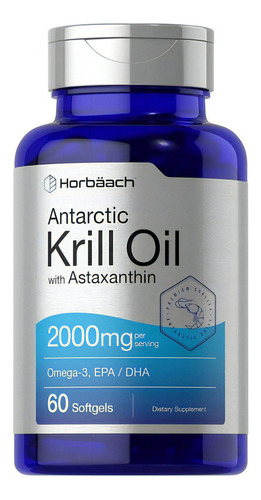 Krill Antártico Horbäach C/ Astaxantina 2.000mg Mejor Precio Sabor No Aplica