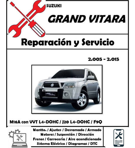 Manual Servicio Chevrolet Suzuki Grand Vitara 2005-2015