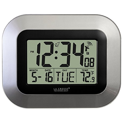 Wt-8005u-s Reloj De Pared Digital Atómico Temperatura ...