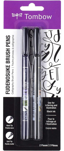 62038 Fudenosuke Brush Pen, Paquete De 2. Rotuladores F...