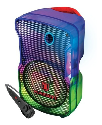 Imagen 1 de 2 de Bocina Bafle 8'' Flame Lightning Semi Trasparente Ksr-link